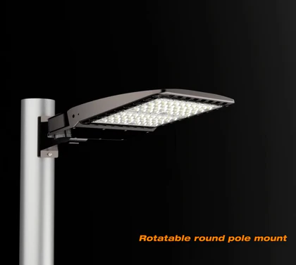 Round pole rotable mount for Shoebox/Area Lights -connector B (Not sold separately) Gielight